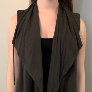 Gray Sweatshirt Vest